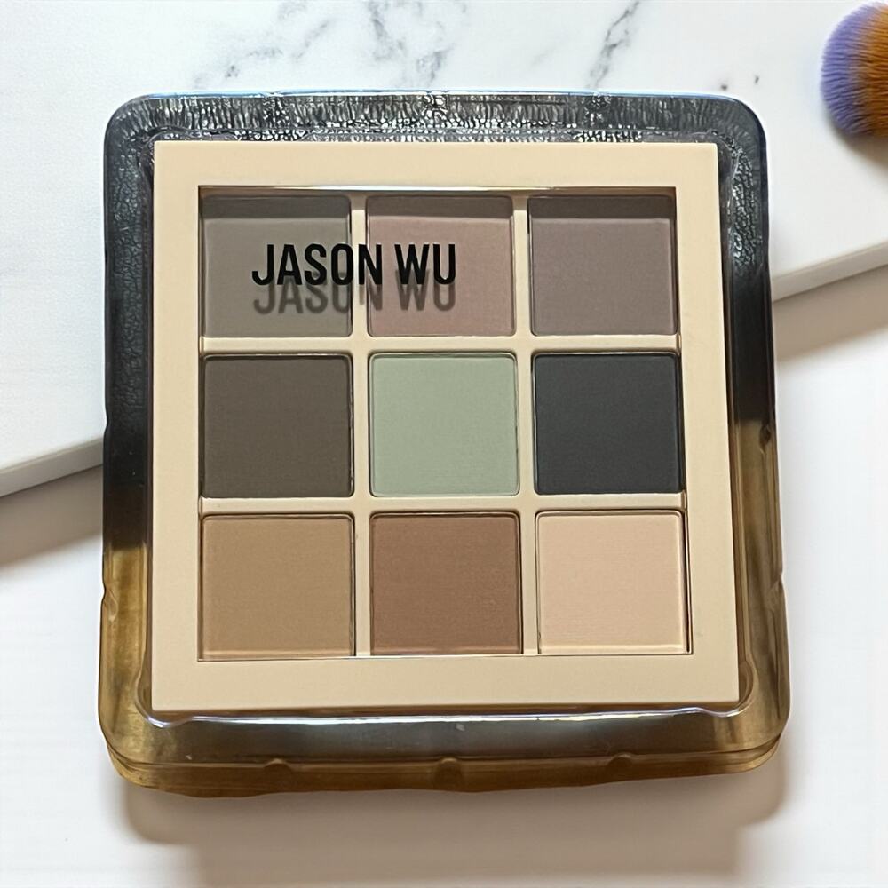 Jason Wu Beauty Matte Suede Eyeshadow Palette 9 Shades Neutral Green Taupe - Picture 10 of 10